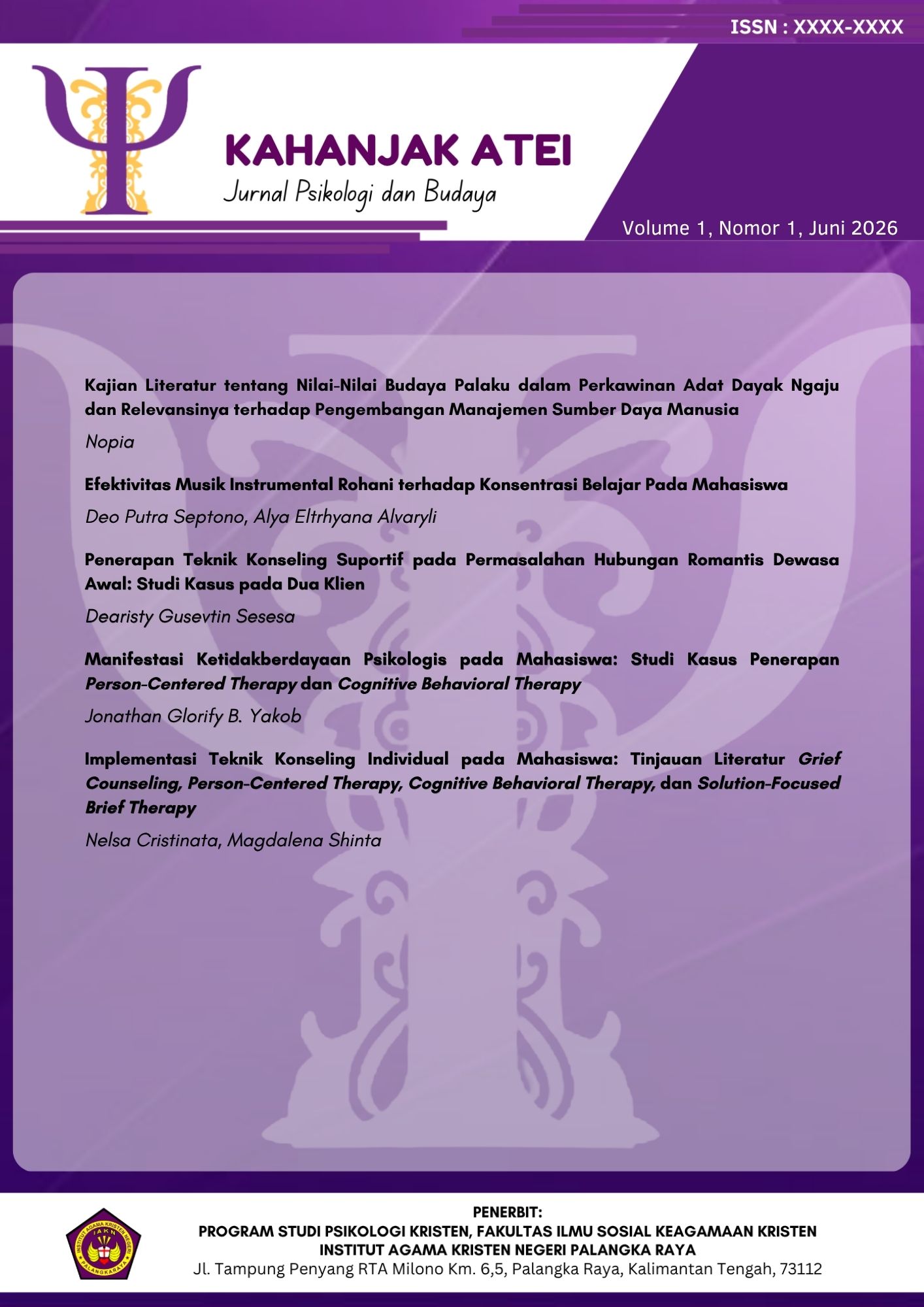 					View Vol. 1 No. 1 (2026): JPKA: Juni
				