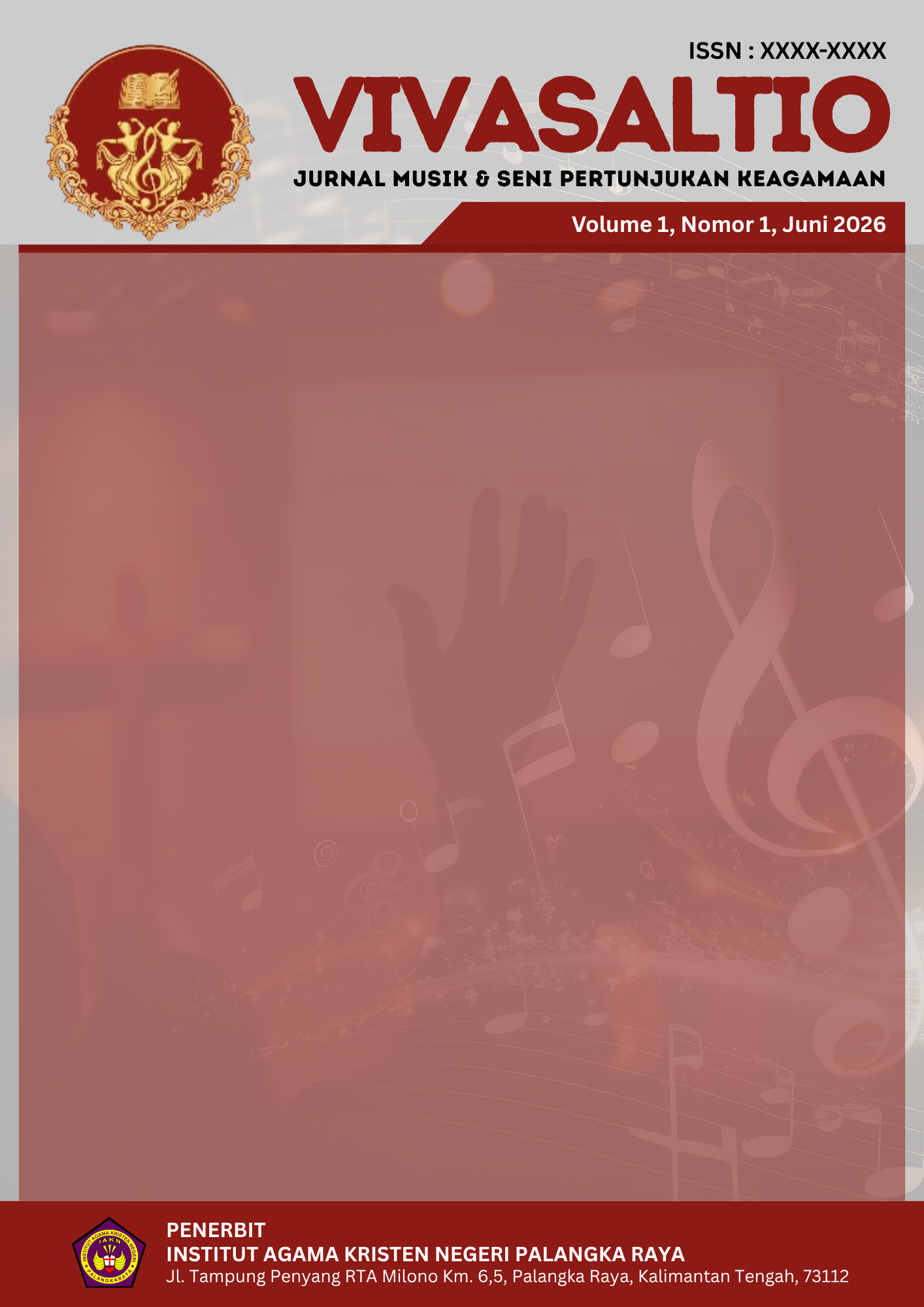 Sampul Jurnal Vivasaltio: Musik Gereja dan Seni Pertunjukan Keagamaan